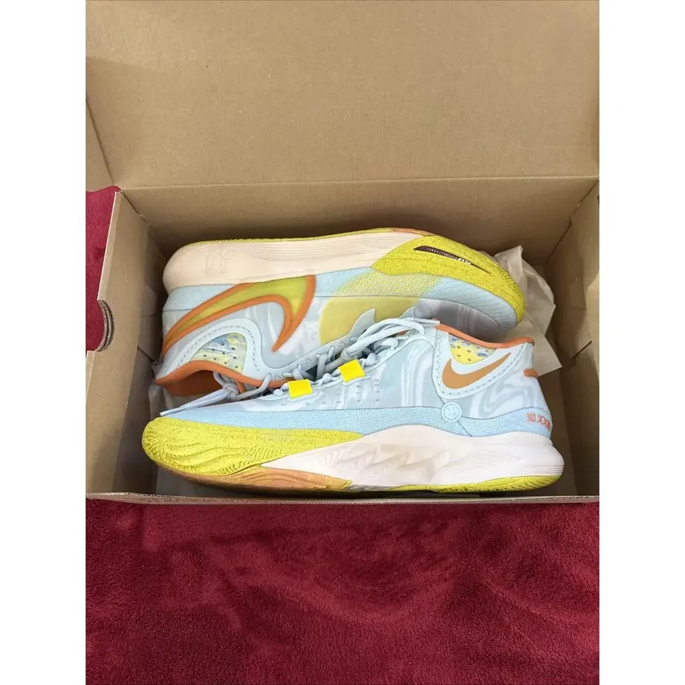 Size 14 - Nike Kyrie 8 Glacier Blue Yellow Strike DJ6017-400 Brand New Hoop Shoe